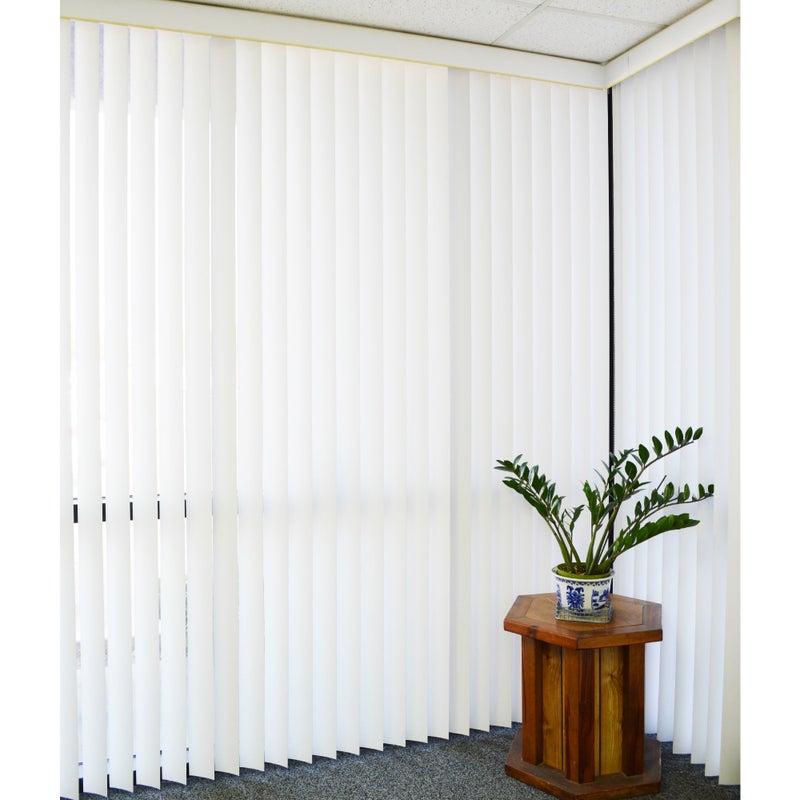 DALIX PVC Vertical Blind Replacement Slats Curved Smooth White 98.5 x 3.5 (20-Pack) - Image 5
